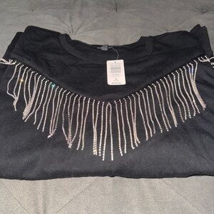 Torrid Crewneck Fringe Sweatshirt - 3XL